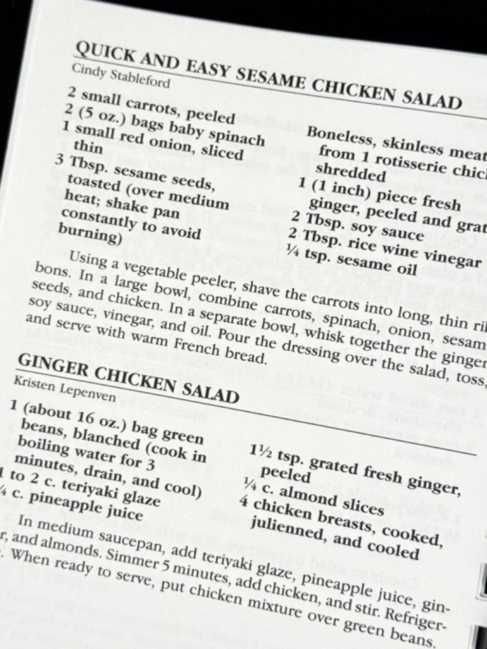 2009 Recipes from Strafford VT Cooks Lions Club Spiral Bound Cookbook